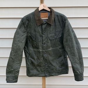 Taylor Stitch Waxed Long Haul Jacket Olive 38